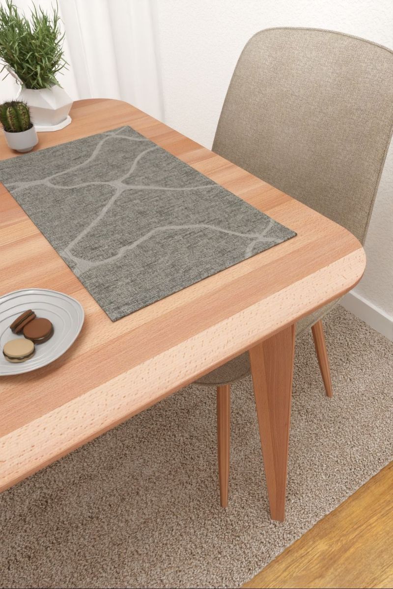 Platzdeckchen in Grau