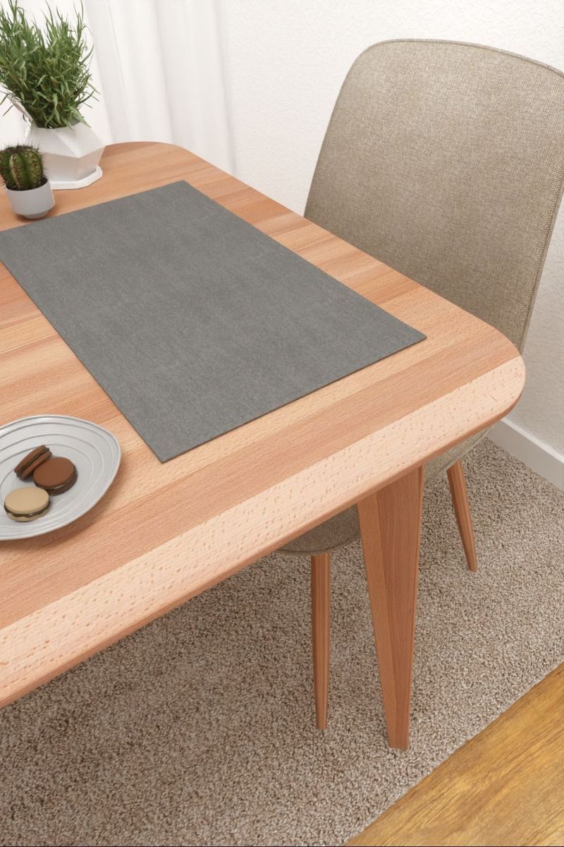 Platzdeckchen in grau