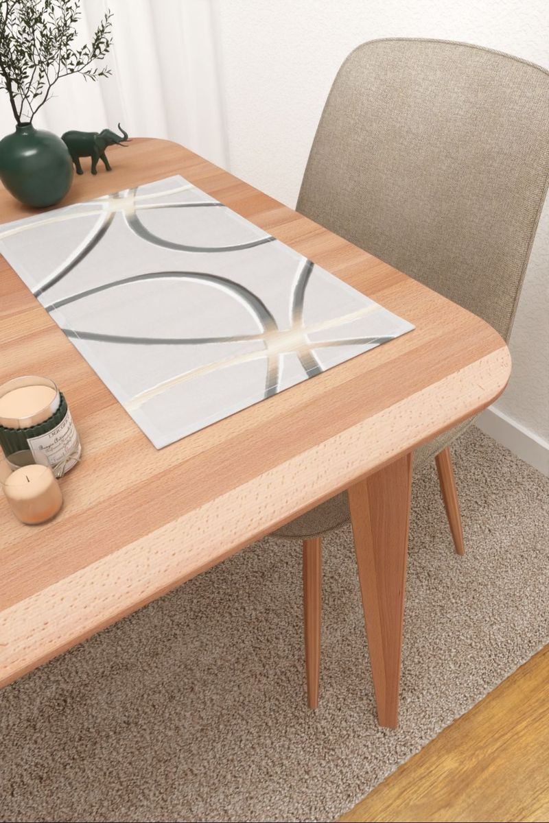 Platzdeckchen in Grau