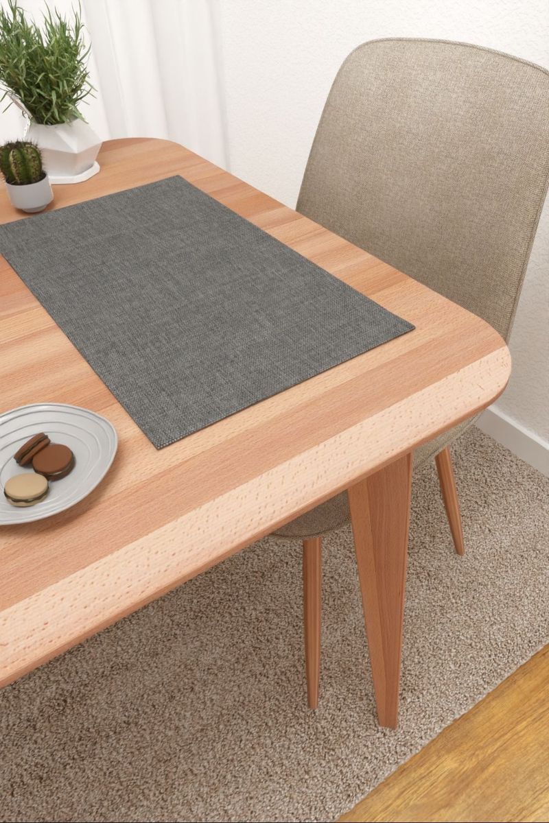 Platzdeckchen in grau