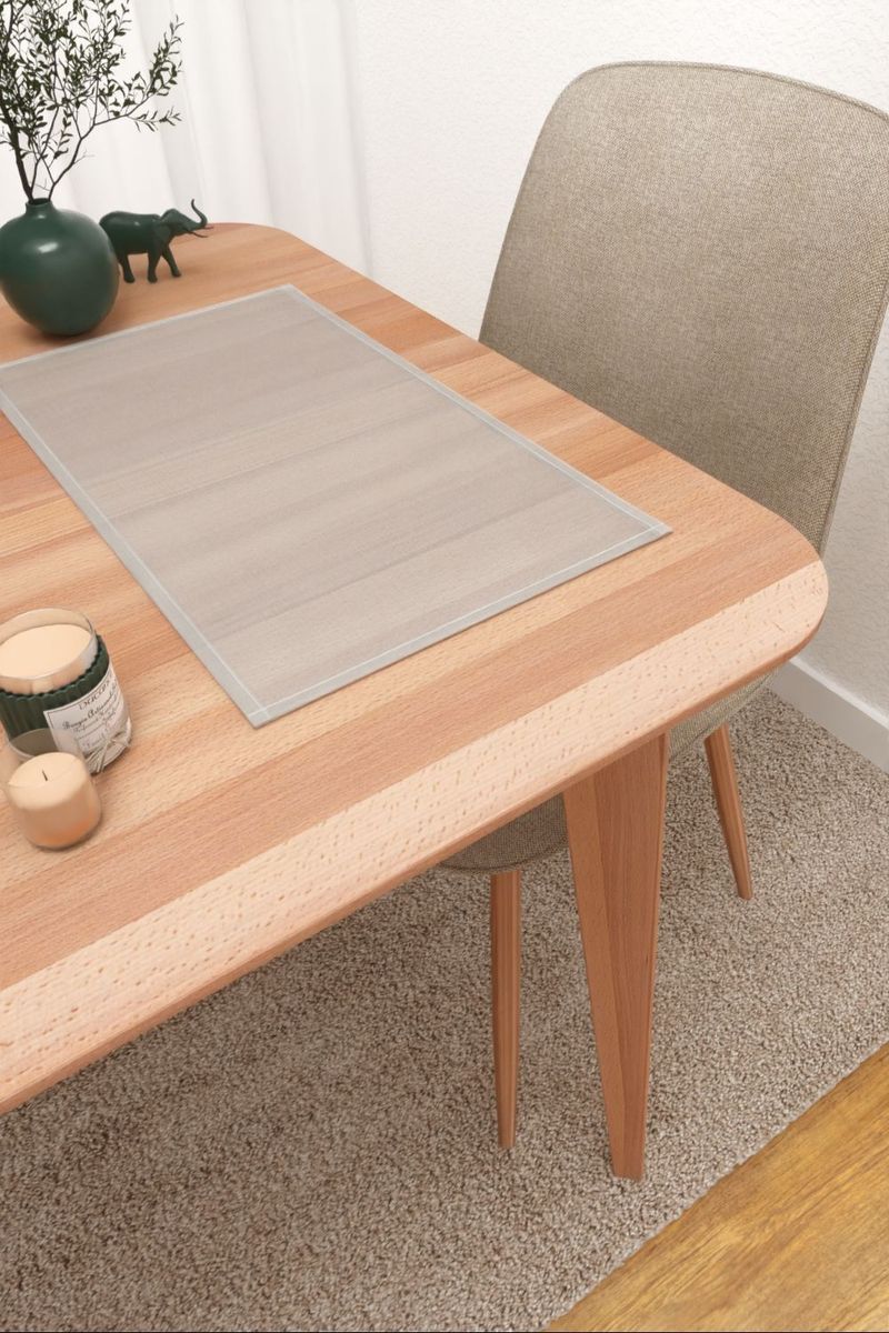 Platzdeckchen in Grau