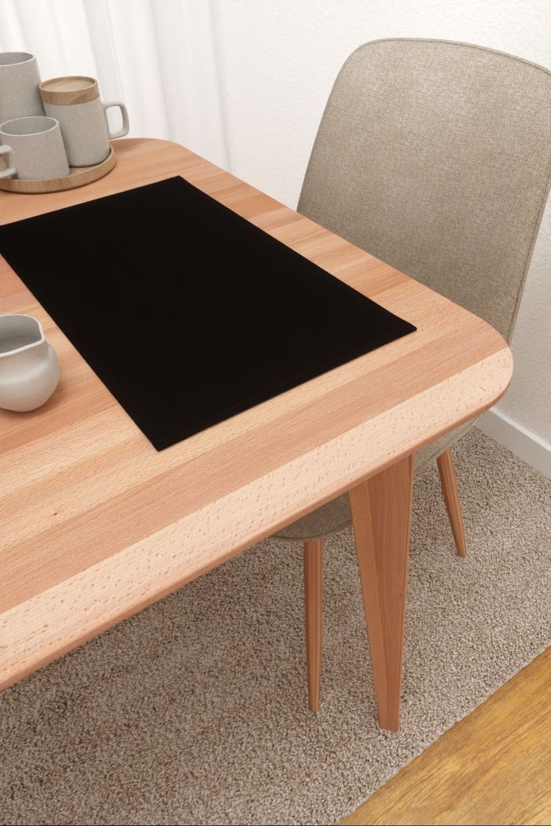 Platzdeckchen in Schwarz