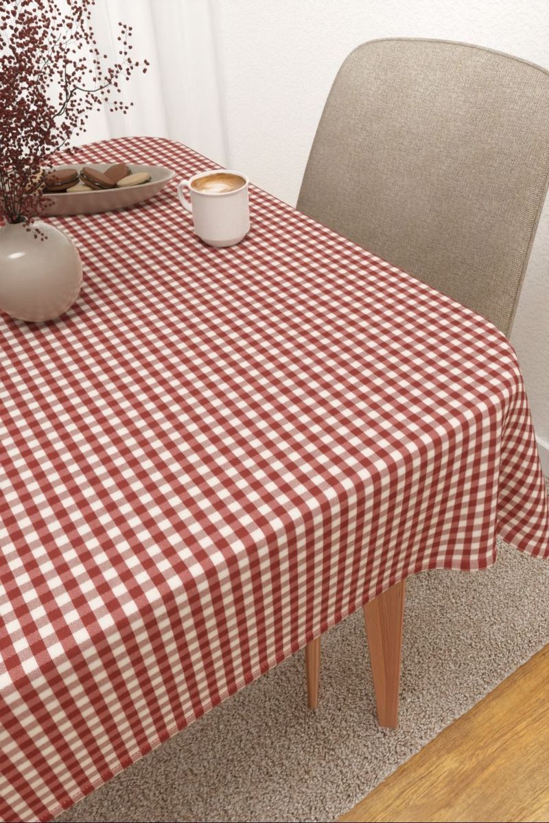 Tischdecke eckig in rot