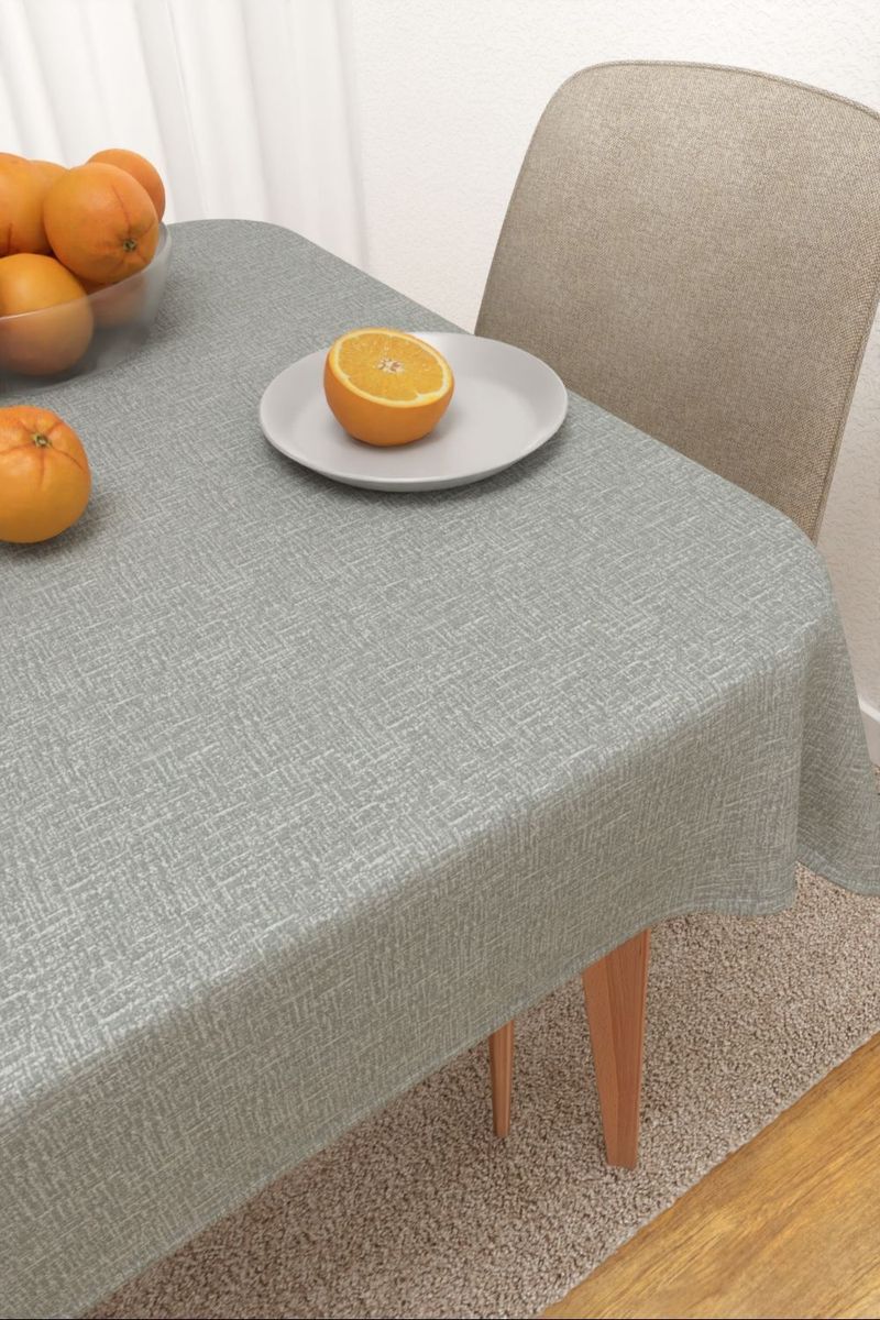 Tischdecke eckig in grau