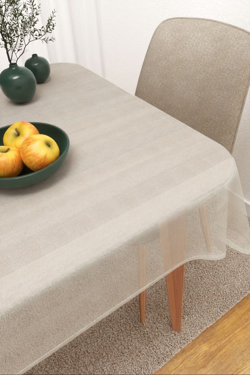 Tischdecke eckig in weiß