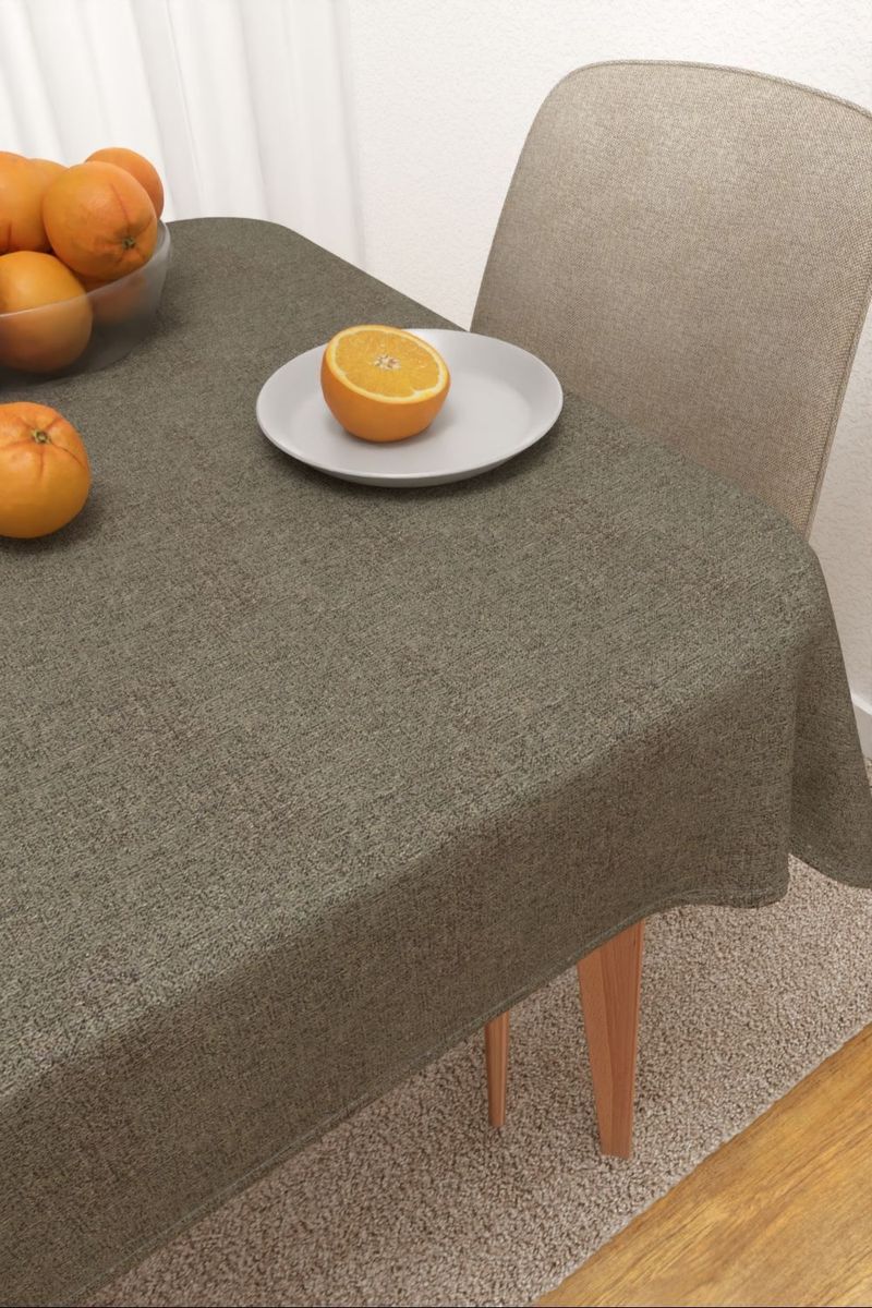 Tischdecke eckig in grau