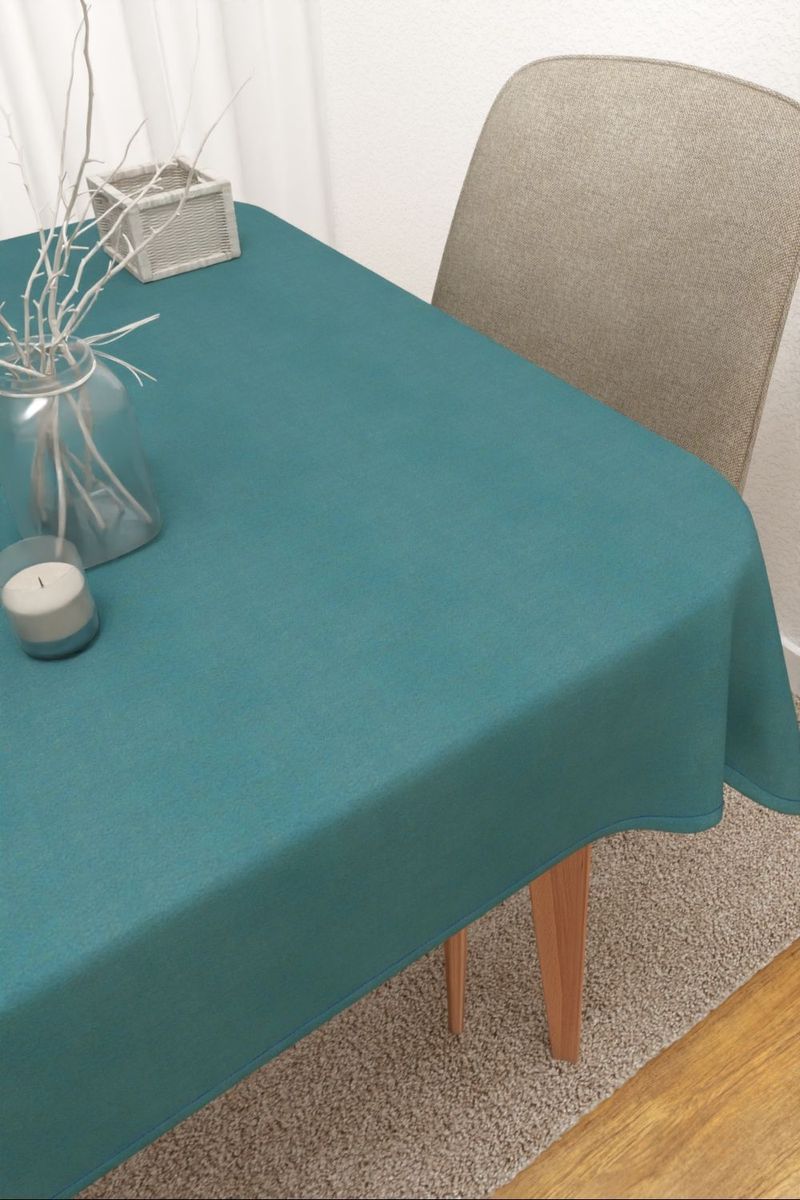 Tischdecke eckig in blau