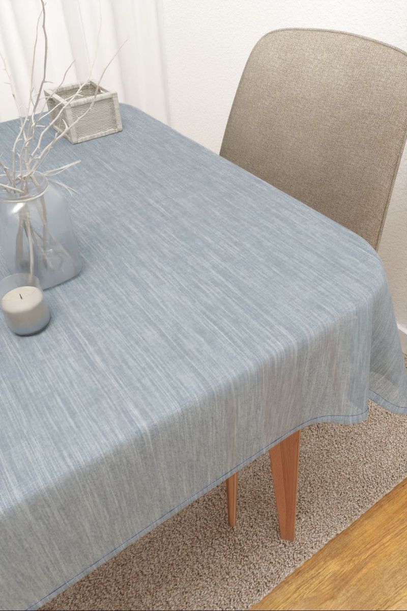 Tischdecke eckig in Blau