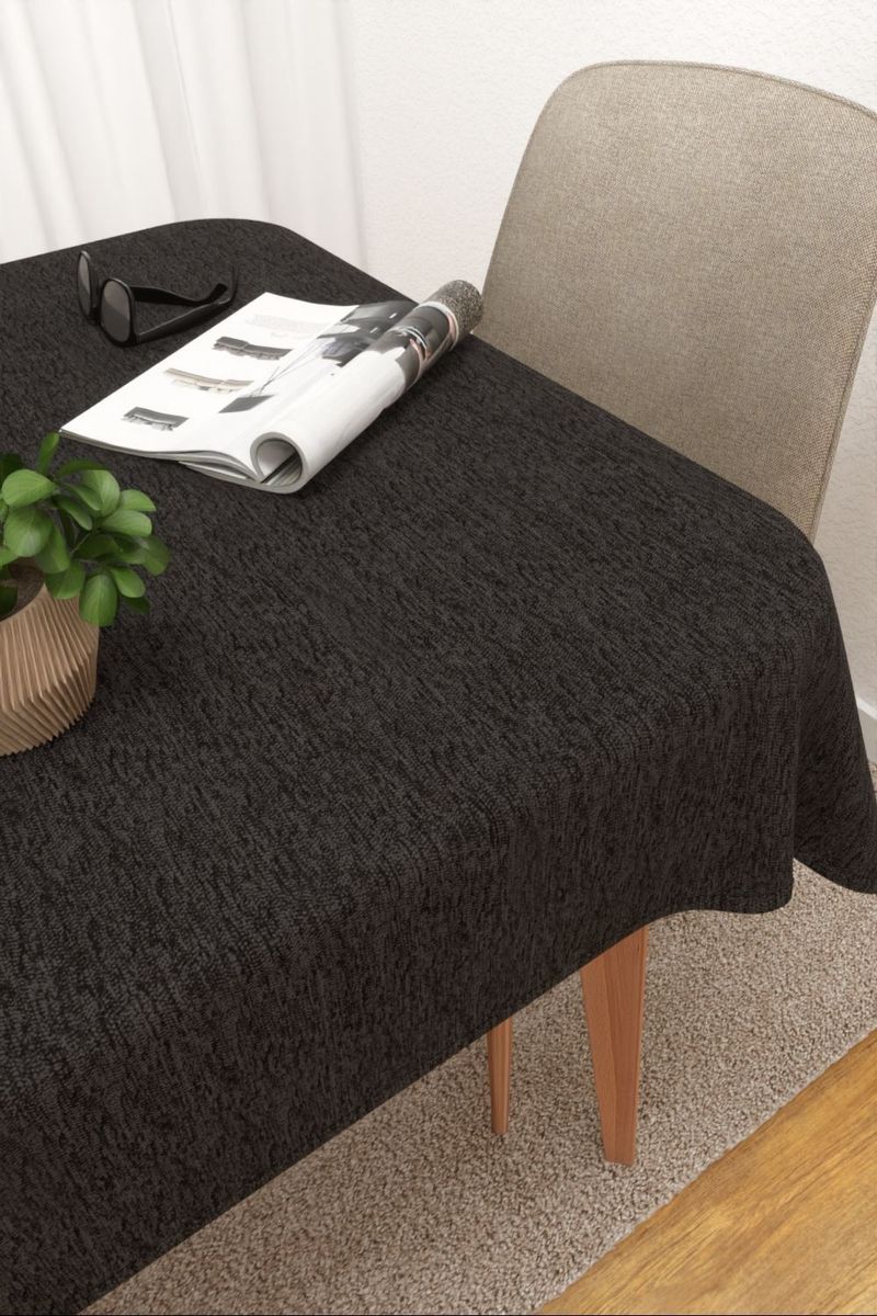 Tischdecke eckig in grau