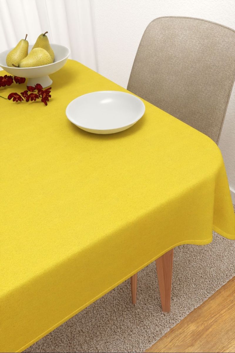 Tischdecke eckig in gelb