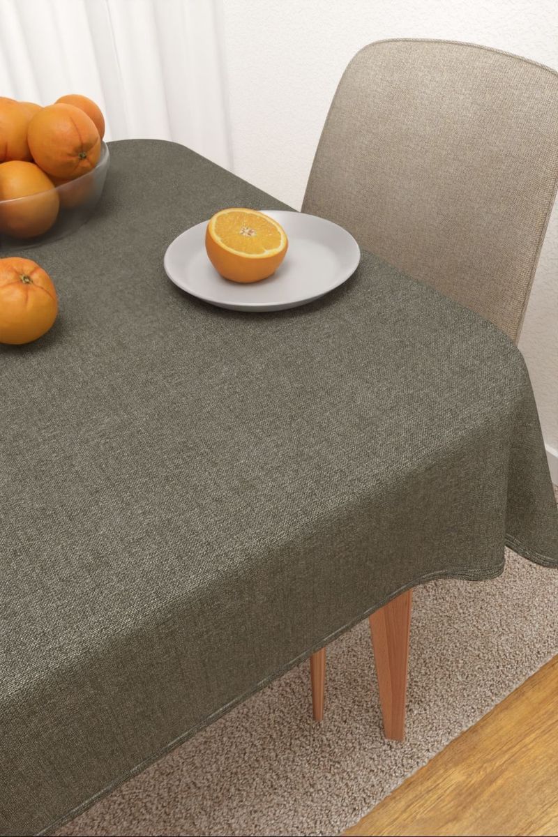 Tischdecke eckig in grau