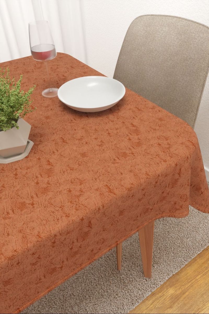 Tischdecke eckig in orange