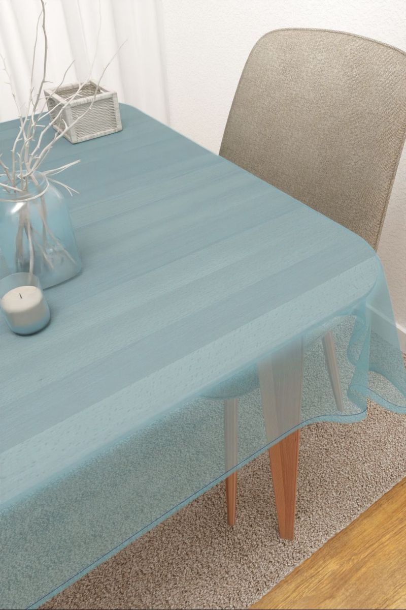 Tischdecke eckig in Blau