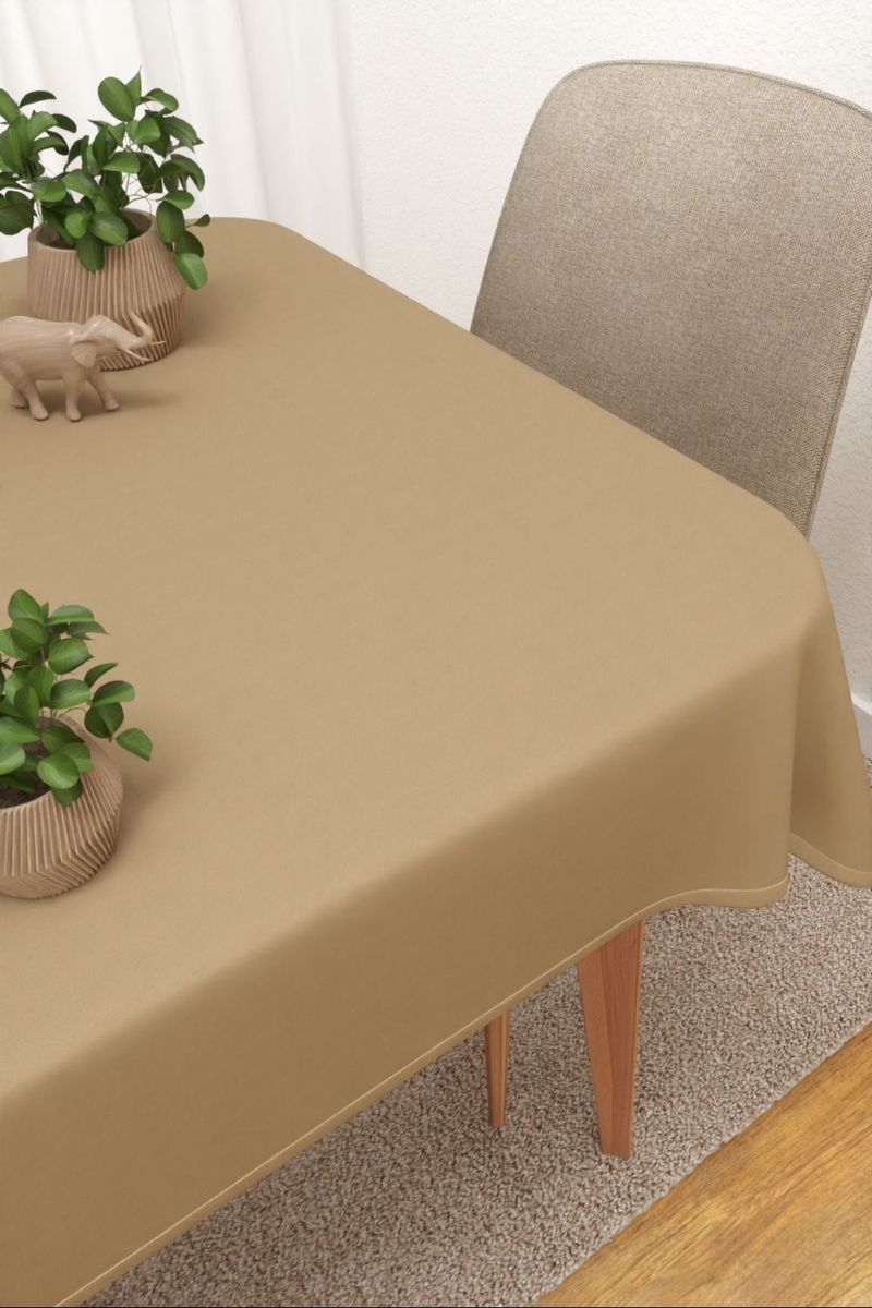 Tischdecke eckig in braun