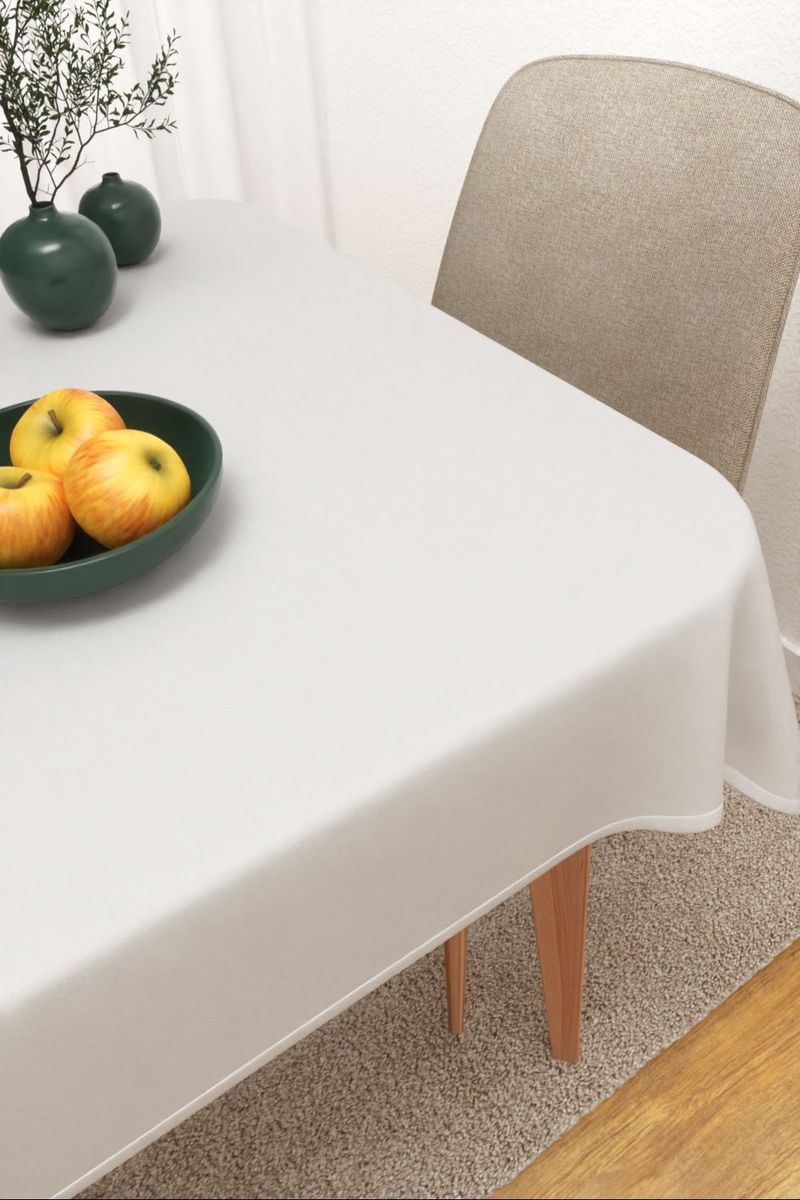 Tischdecke eckig in grau