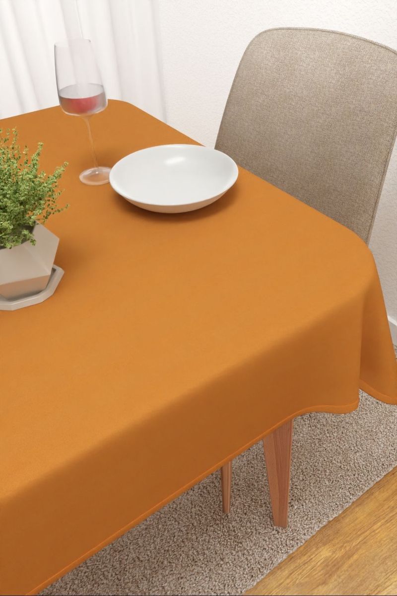 Tischdecke eckig in Orange