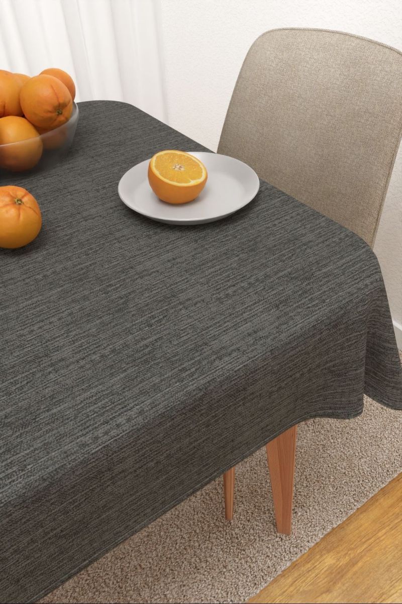 Tischdecke eckig in grau