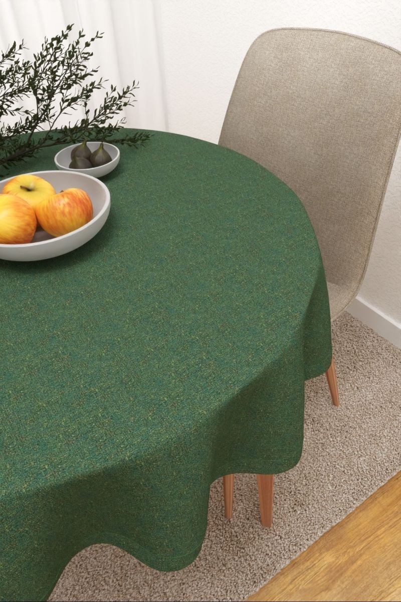 Tischdecke rund in grün