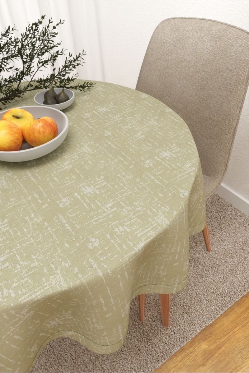 Tischdecke rund in grün