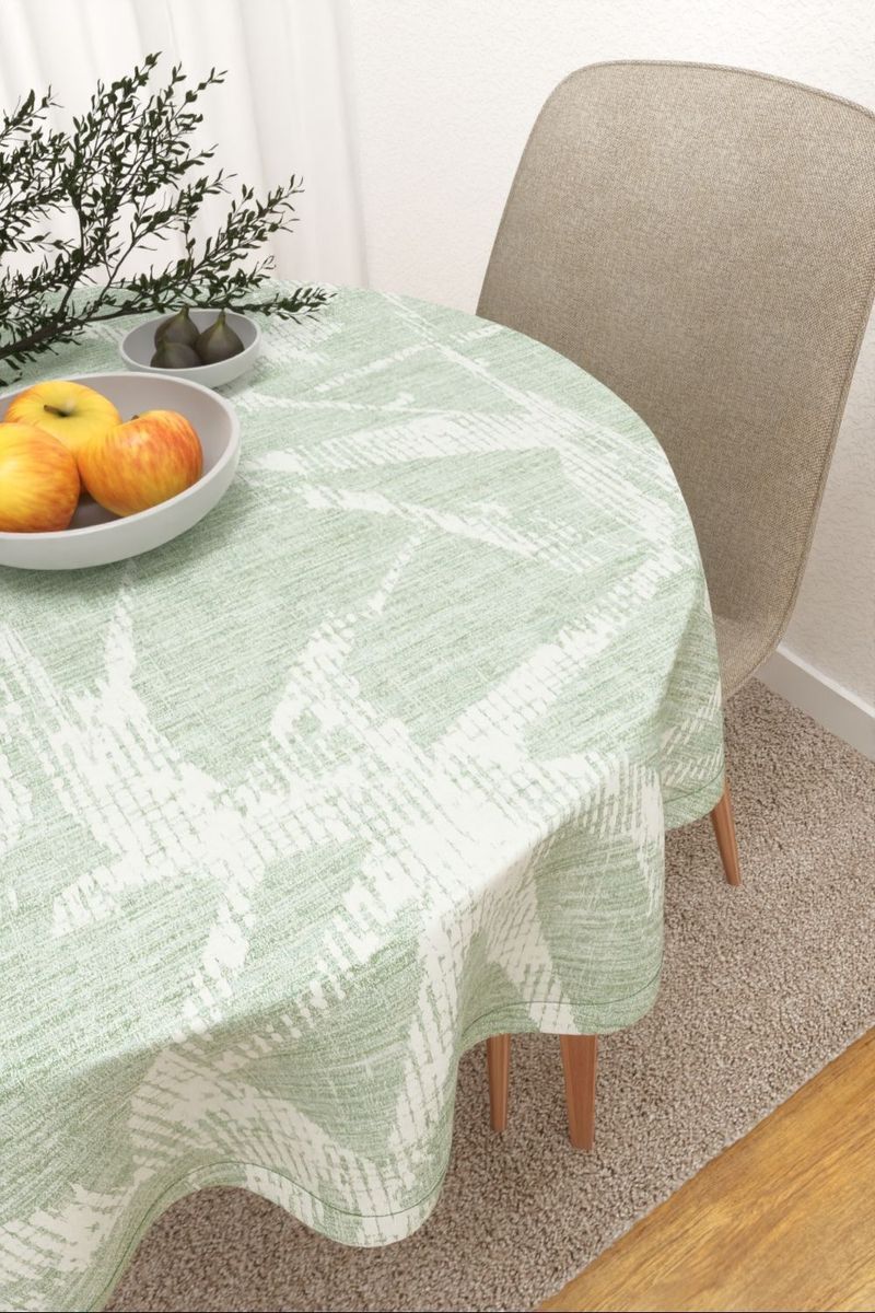 Tischdecke rund in Grün