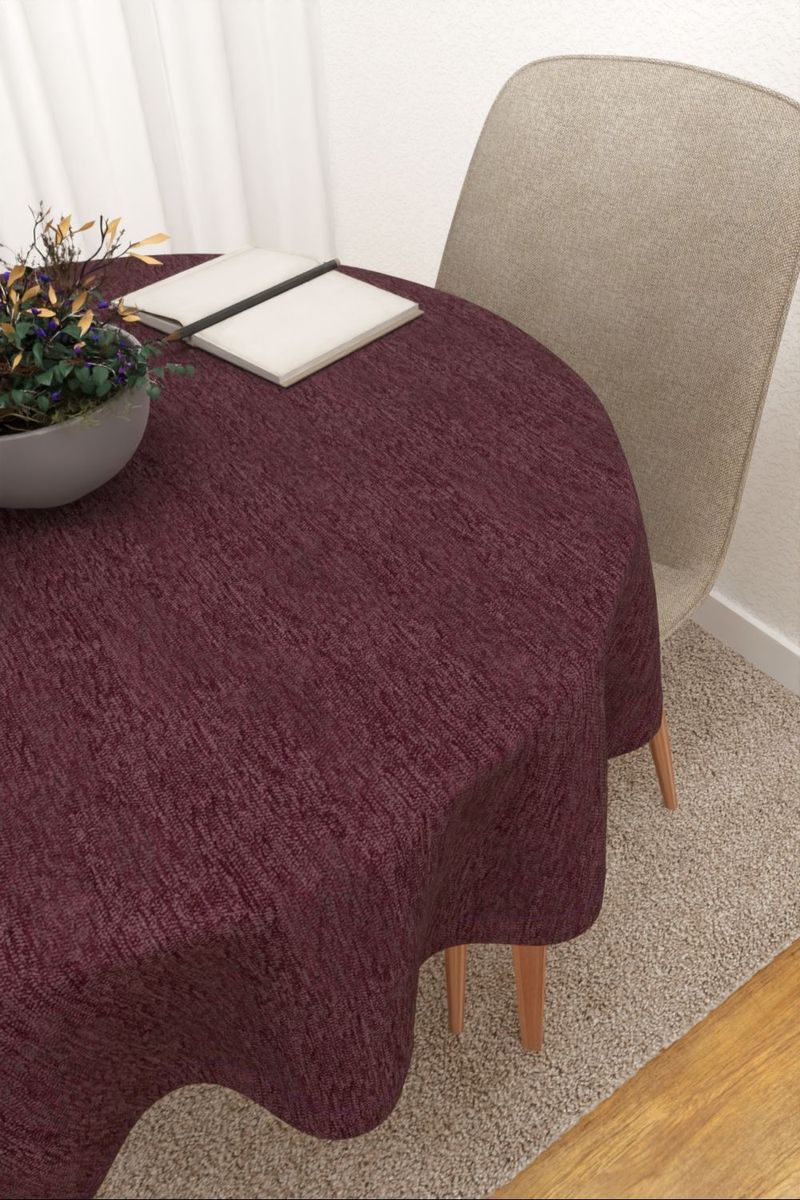 Tischdecke rund in violett