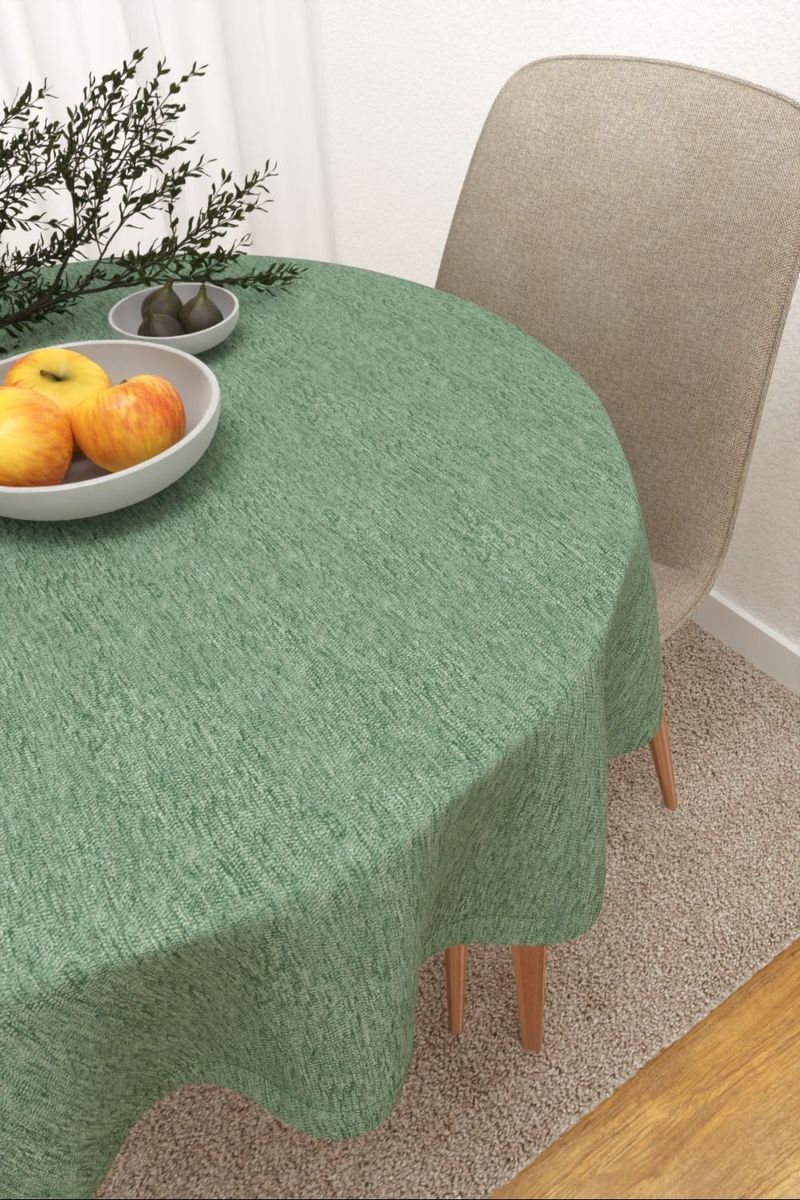Tischdecke rund in grün