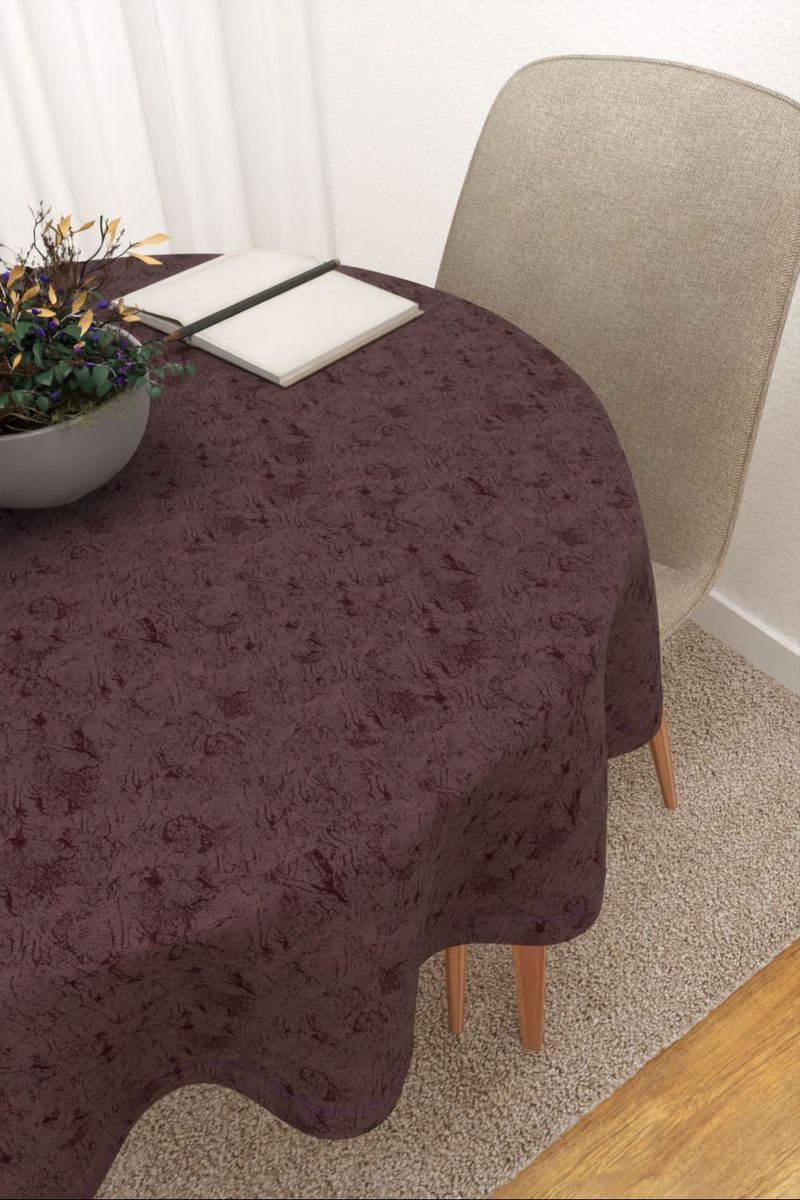 Tischdecke rund in violett