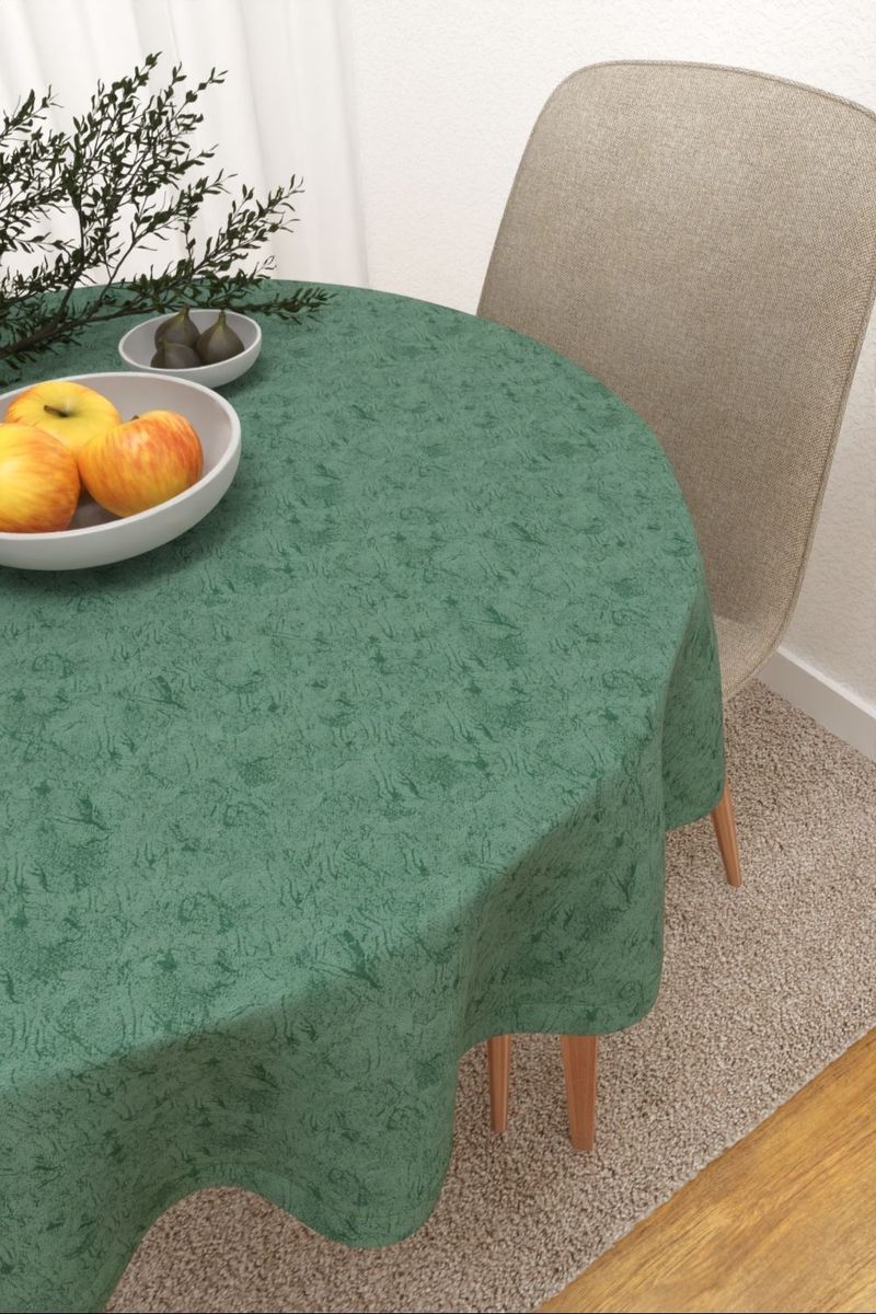 Tischdecke rund in grün