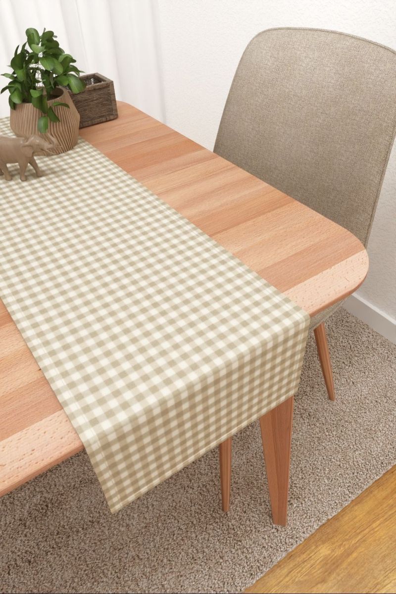 Tischläufer in beige