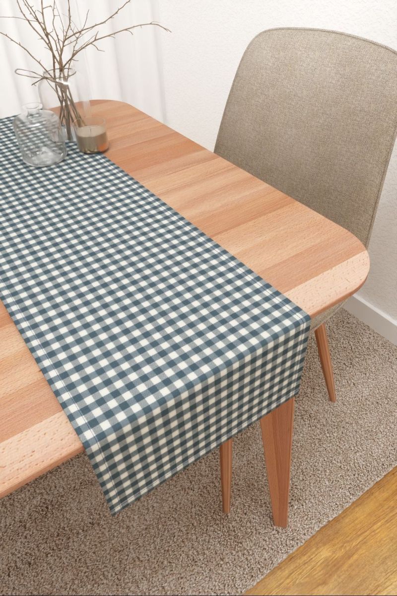 Tischläufer in blau