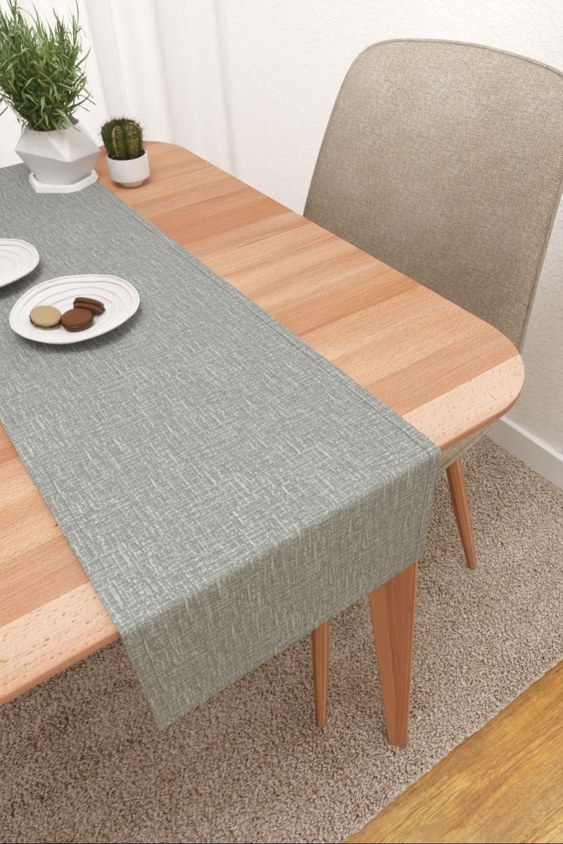 Tischläufer in grau