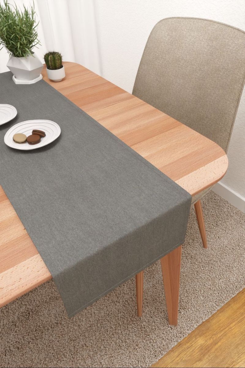 Tischläufer in grau