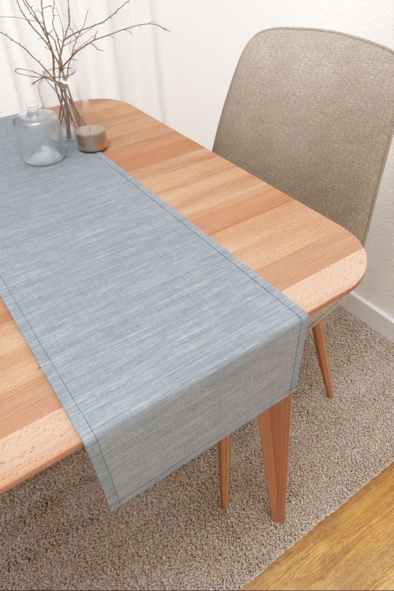Tischläufer in Blau