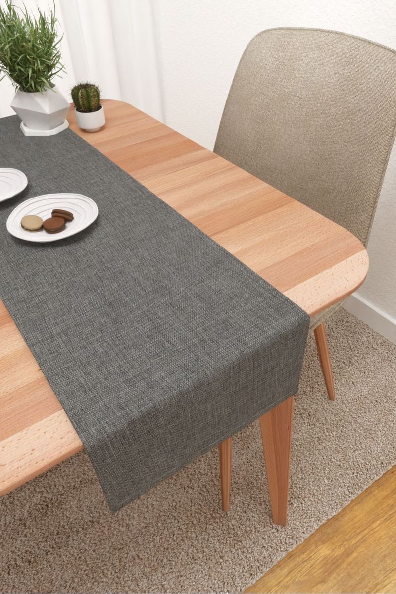 Tischläufer in grau