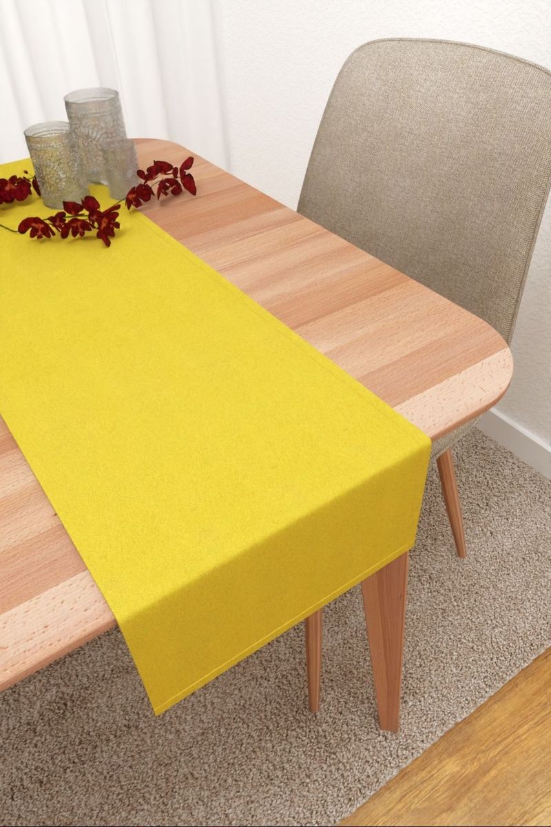 Tischläufer in gelb