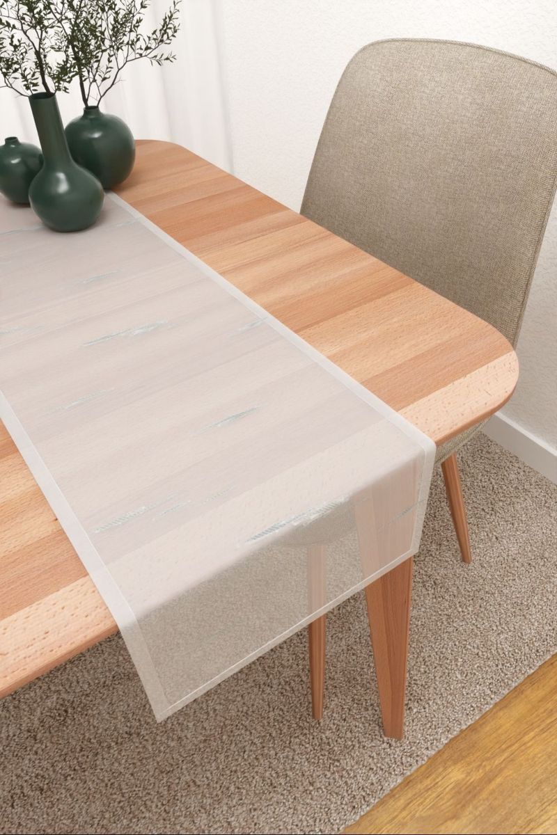 Tischläufer in grau