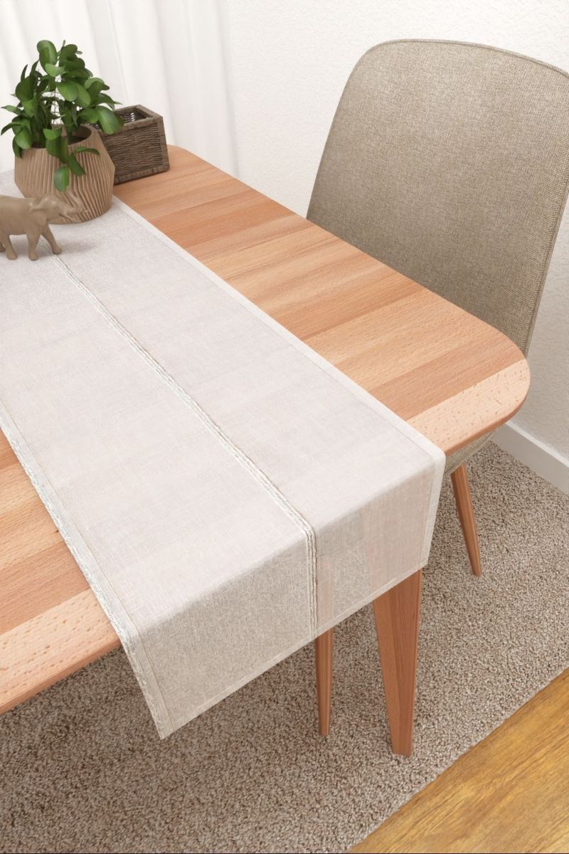 Tischläufer in Beige