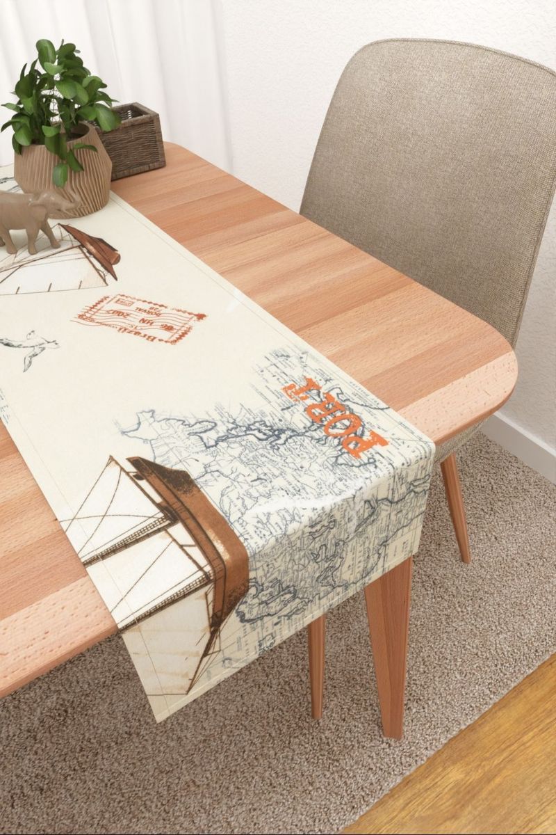 Tischläufer in Blau