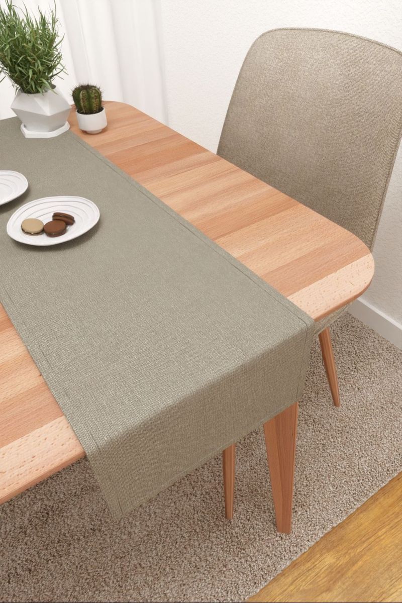 Tischläufer in grau