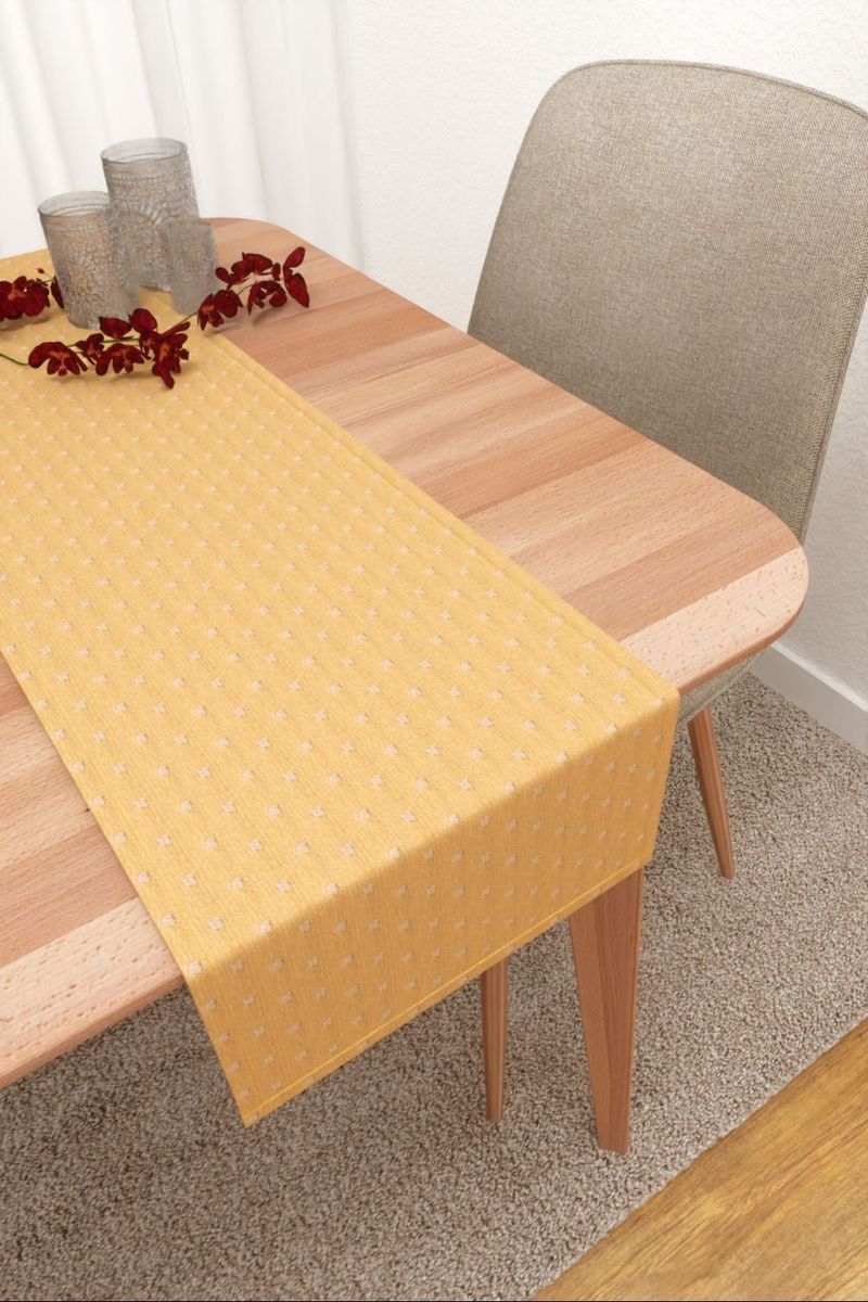 Tischläufer in gelb