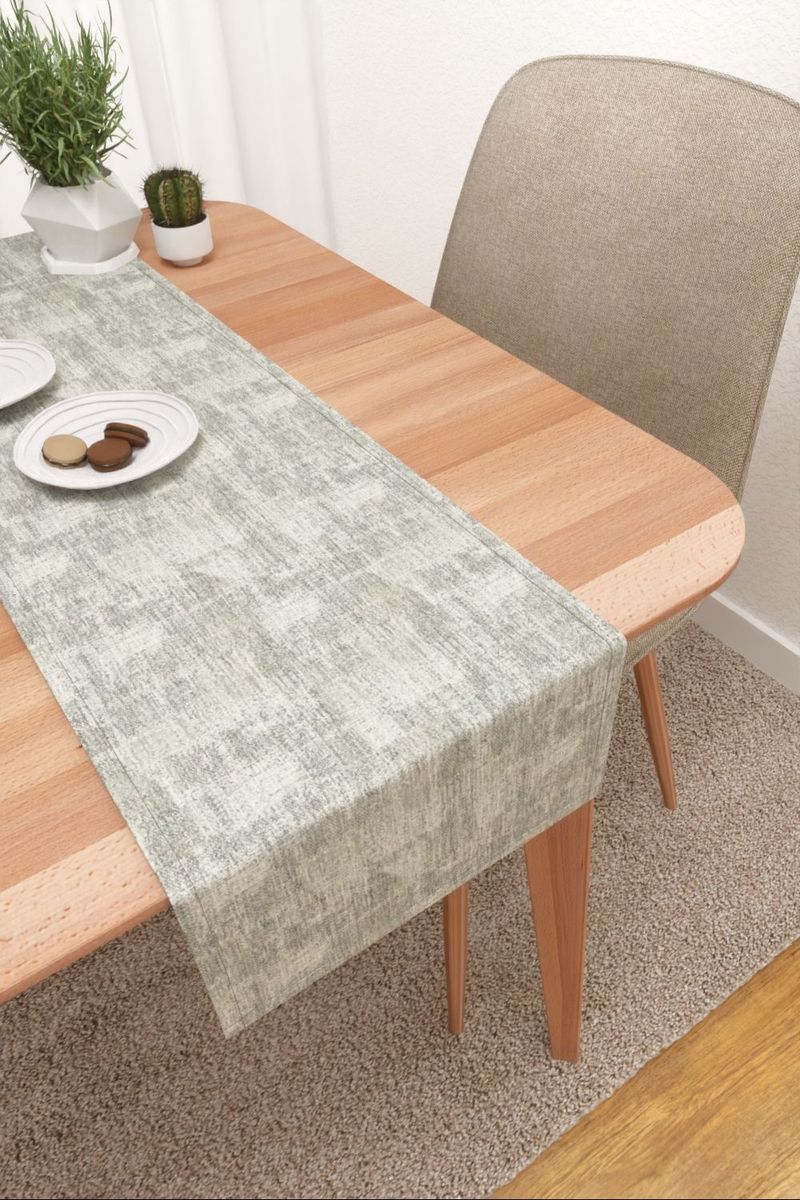 Tischläufer in grau