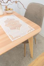 Vorschau Schneemagie #1W Plauener Spitze® - Deckchen in Gold ecru-gold