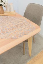 Vorschau Malin #1W Plauener Spitze® - ovale Mitteldecke in Schwarz ecru-silber