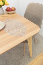 Vorschau Malin #1W Plauener Spitze® - runde Deckchen in Silber ecru-silber