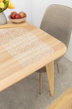 Vorschau Riona #1W Plauener Spitze® - Deckchen in Rot rohweiß