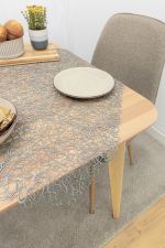 Vorschau Riona #1W Plauener Spitze® - Tischdecke in Rot grau