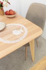 Vorschau Serina #1W Plauener Spitze® - runde Deckchen in Weiß ecru-weiß