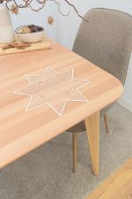 Vorschau Adventsfunkeln #1W Plauener Spitze® - Deckchen in Silber ecru-gold