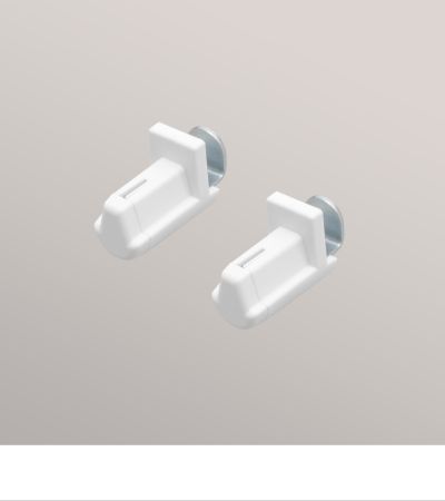 1 Paar Klemmträger Seitenführung Weiß