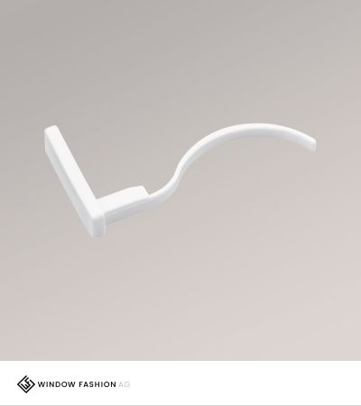 Endkappe Klettband  weiß